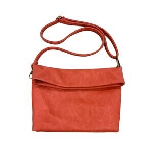 Anthropologie faux soft leather crossbody with removable strap NWOT